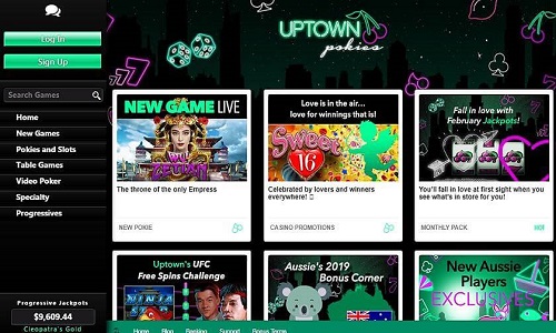 Uptown Pokies Casino Bonuses