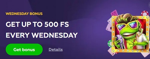 Playfina Casino Wednesday free spins 