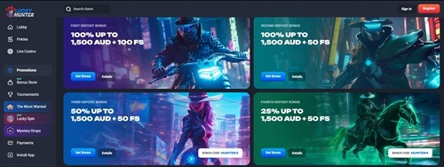 Lucky Hunter Casino Promotions