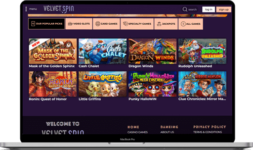 Velvet Spin Casino Games