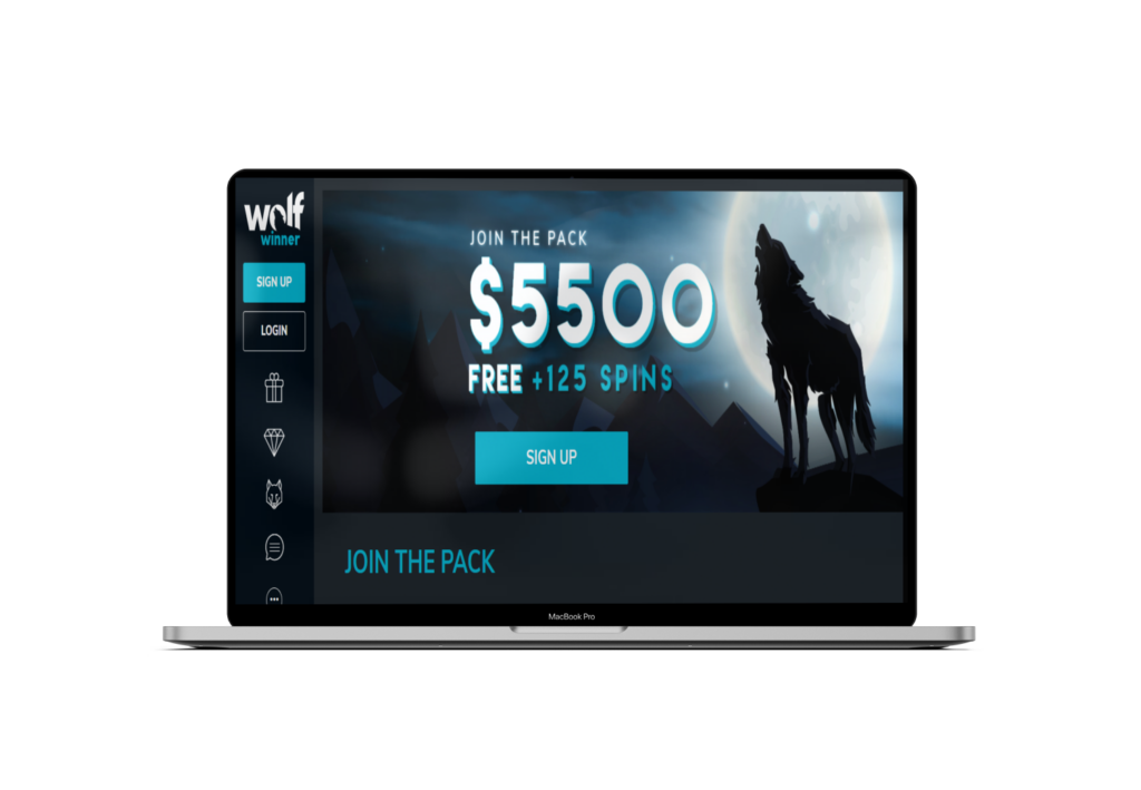 Wolf Winner Casino Desktop