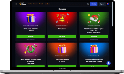 Betflare Casino Bonus