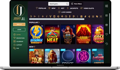 Games Are Available at Jackpot Jill Casino